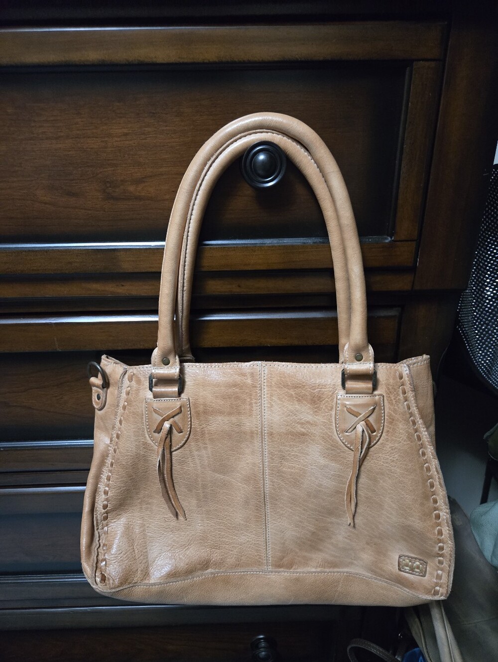 Bed Stu Rockababy Bag in Light Brown. $275